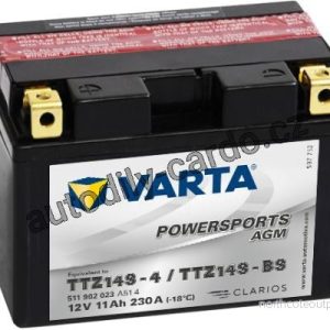 Moto baterie VARTA VT 511902023A514 11Ah 230A 12V L+ Y11 FUNSTART AGM /150x87x110/ TTZ14S-BS / TTZ14S-BS