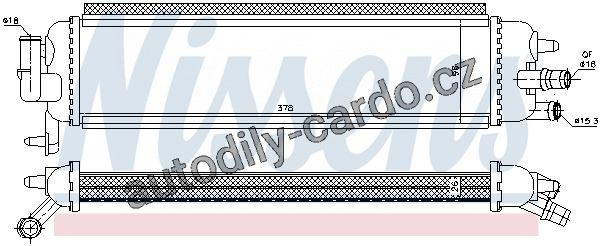 Chladič, hnací baterie NISSENS 636038 Chladič, hnací baterie NISSENS 636038