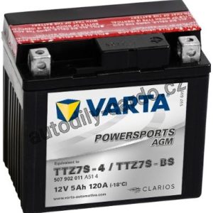 Moto baterie VARTA VT 507902 5Ah 110A 12V P+ Y5 FUNSTART AGM /113x70x105/ YTZ7S-4 / YTZ7S-BS Moto baterie VARTA VT 507902 5Ah 110A 12V P+ Y5 FUNSTART AGM /113x70x105/ YTZ7S-4 / YTZ7S-BS