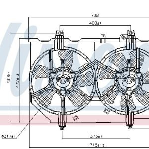 Ventilátor chladiče NISSENS 85279 Ventilátor chladiče NISSENS 85279
