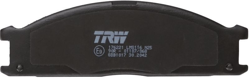Sada brzdových destiček TRW GDB1017 - NISSAN TERRANO