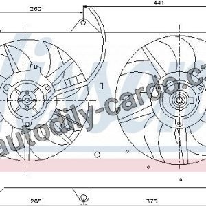 Ventilátor chladiče NISSENS 85237 Ventilátor chladiče NISSENS 85237
