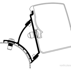Adaptér montážní Thule pro markýzu 3200 na VW T5 / T6 (Fixed RHD – verze pro UK, sada 2 ks) 312485 Adaptér montážní Thule pro markýzu 3200 na VW T5 / T6 (Fixed RHD – verze pro UK, sada 2 ks) 312485