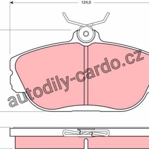 Sada brzdových destiček TRW GDB4033 – FORD TAURUS 96-