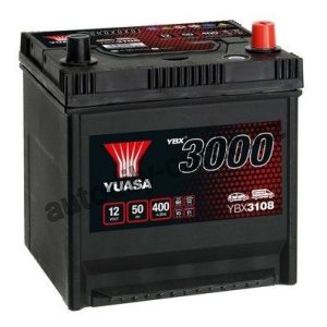 Autobaterie YUASA YBX3108 50Ah 400A 12V P+ /202x173x225/