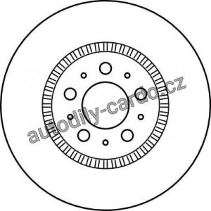 Brzdový kotouč TRW DF4053S – VOLVO S60 00-