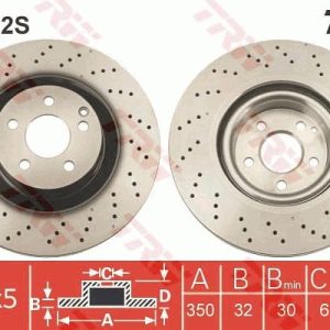 TR DF6242S Brzdový kotouč TRW – lakovaný TR DF6242S Brzdový kotouč TRW – lakovaný