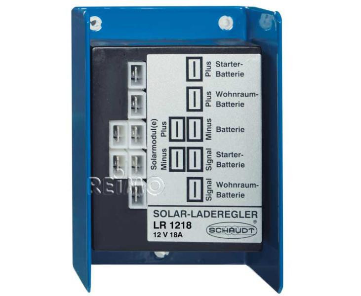 Regulátor solární nabíjecí Schaudt LR 1218 12 V / 220 W (pro 2 baterie, max. 18 A, PWM) 308218