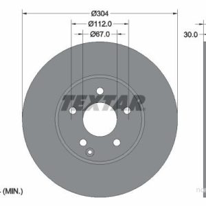 Brzdový kotouč TEXTAR 92152105