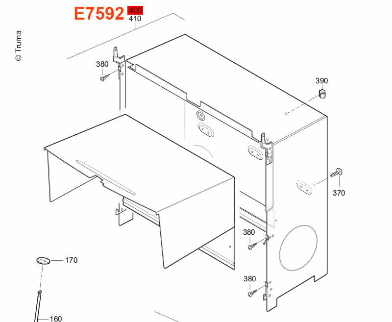 Montážní skříňka / vestavný box Truma Einbaukasten S 5004 315868
