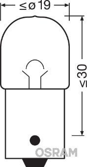Žárovka OSRAM R5W 12V (5007) Žárovka OSRAM R5W 12V (5007)