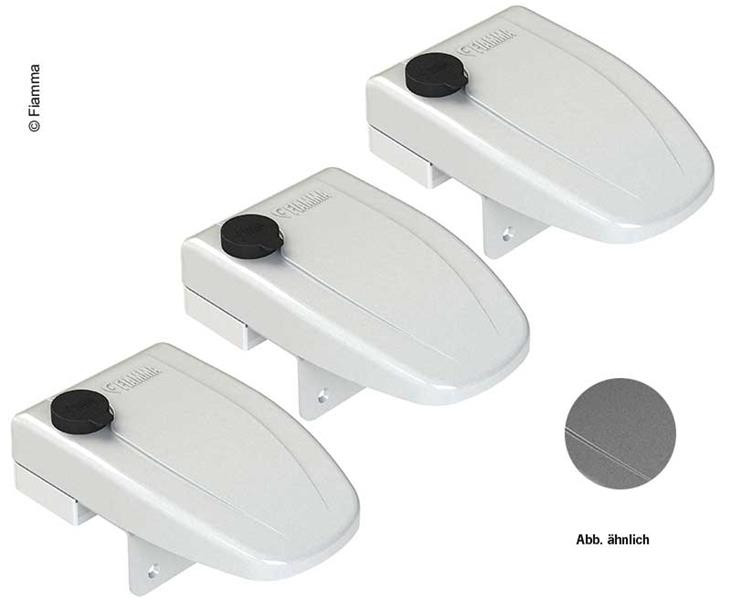 Bezpečnostní přídavné zámky Fiamma Safe Door Frame (sada 3 ks, šedá) 302391