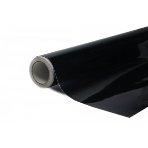 Super lesklá černá polepová fólie 152x1800cm - interiér/exteriér SGF01-180