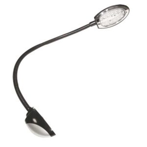 Svítidlo LED čtecí 12 V výkon 2,2 W světelný tok 192 lm délka 465 mm černé a stříbrné nástěnné Carbest 303161
