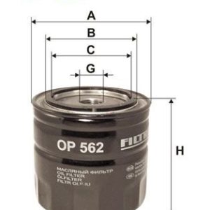 FI OP562 filtr olejový FILTRON FI OP562 filtr olejový FILTRON