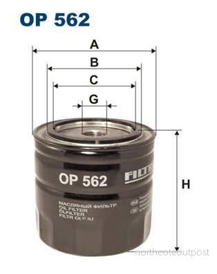FI OP562 filtr olejový FILTRON