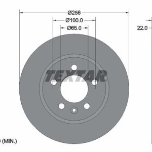 Brzdový kotouč TEXTAR 92098603 Brzdový kotouč TEXTAR 92098603