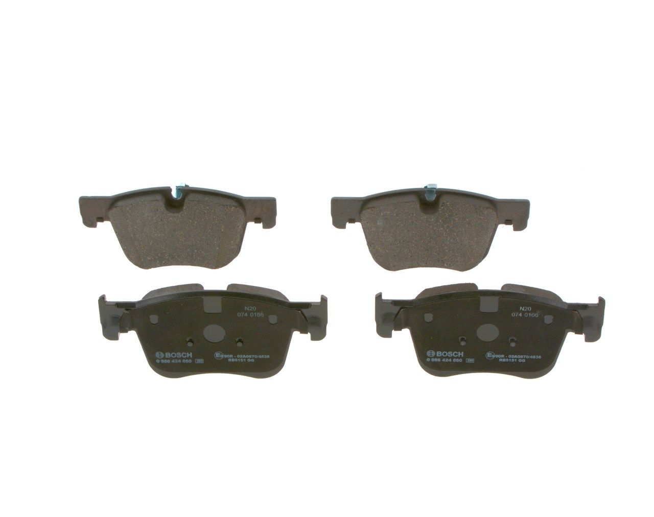 BO 0986424860 Sada brzdových destiček BOSCH
