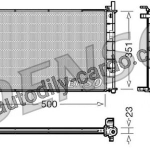 Chladič motoru DENSO (DE DRM10046) Chladič motoru DENSO (DE DRM10046)