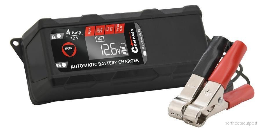 Autonabíječka mikroprocesor LCD display 12V, 4A PB/GEL/AGM/LiFePO4, 1,2-120Ah 721808