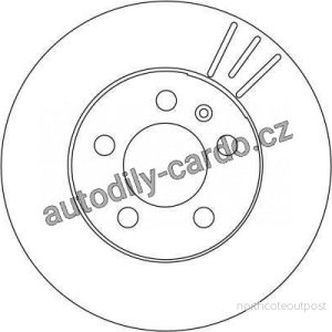 Brzdový kotouč TRW DF4235 – AUDI A2 Brzdový kotouč TRW DF4235 – AUDI A2