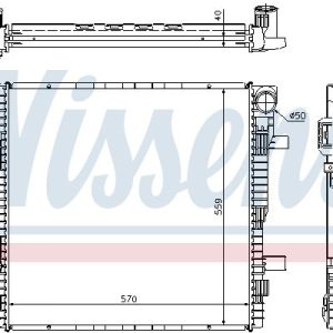 Chladič motoru NISSENS 62794A Chladič motoru NISSENS 62794A