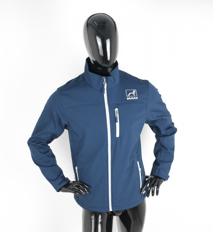 Bunda softshell MAN modrá L 647651